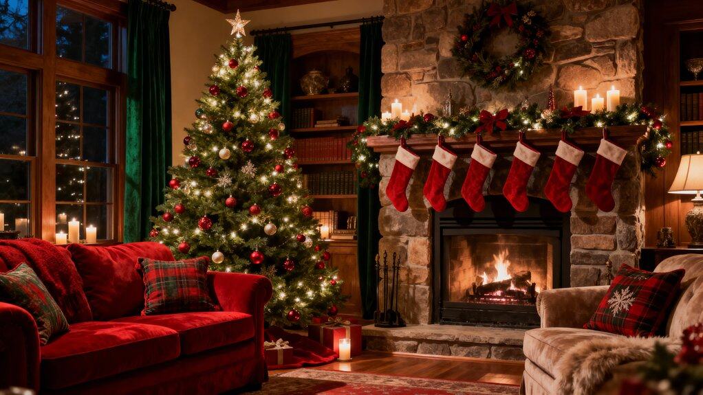 cozy holiday living room