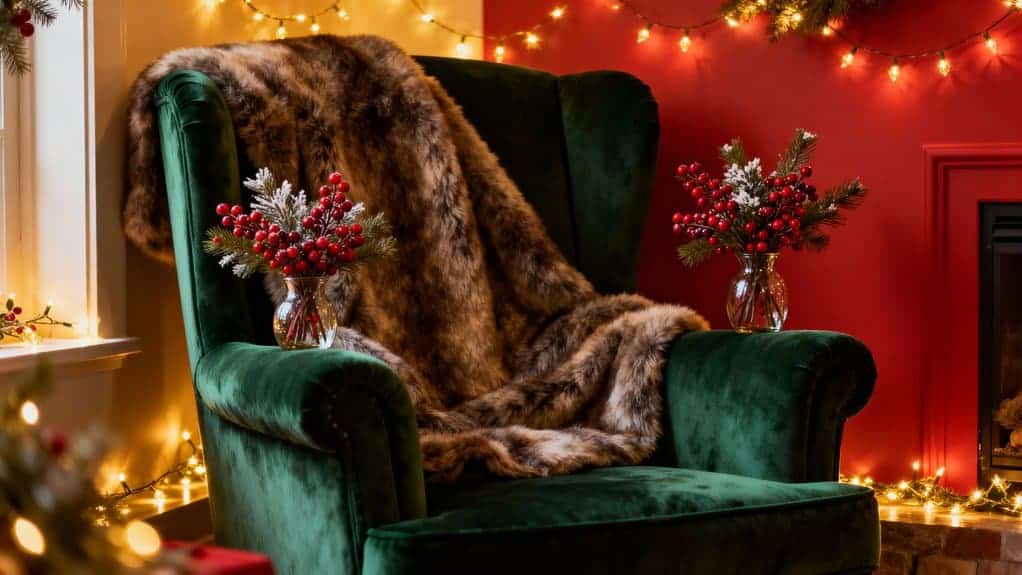 cozy holiday reading nook