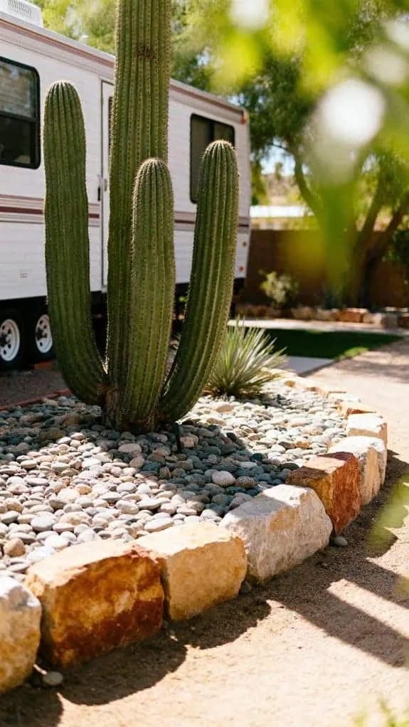 desert inspired front yard design