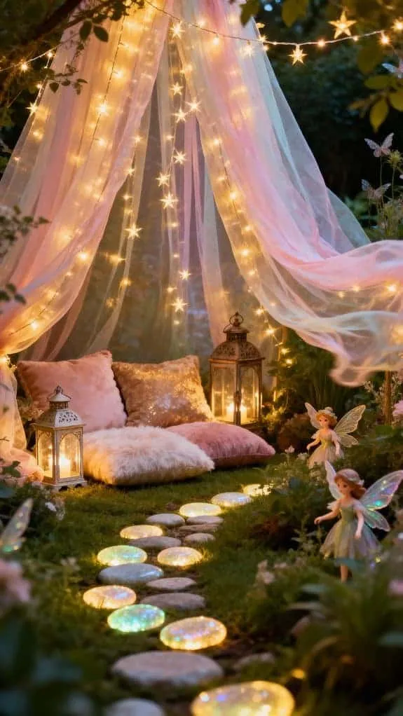 dreamy pastel fabric lounge