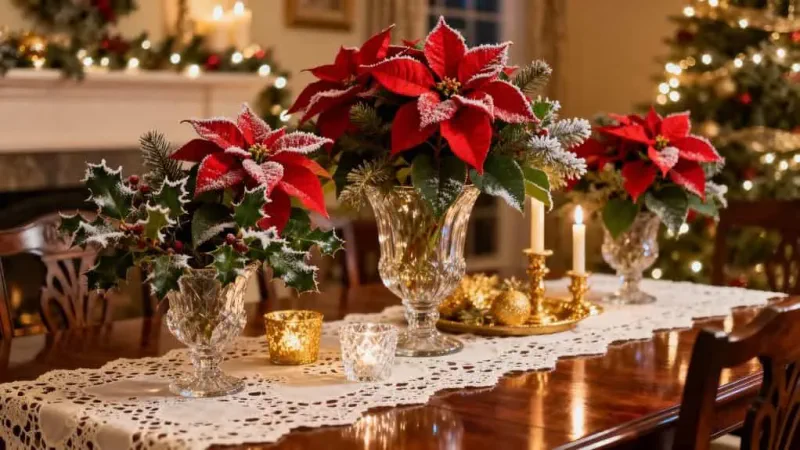 elegant festive dining decor