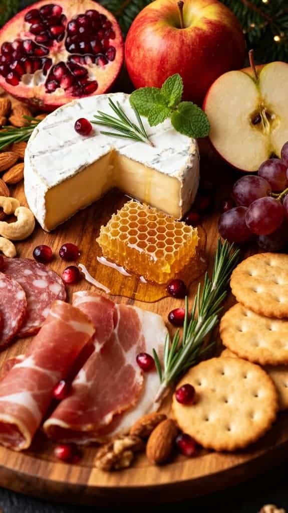 elegant holiday appetizer display