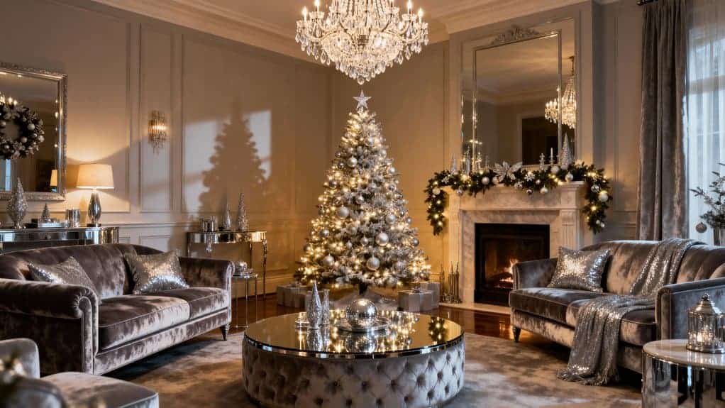 elegant holiday living room