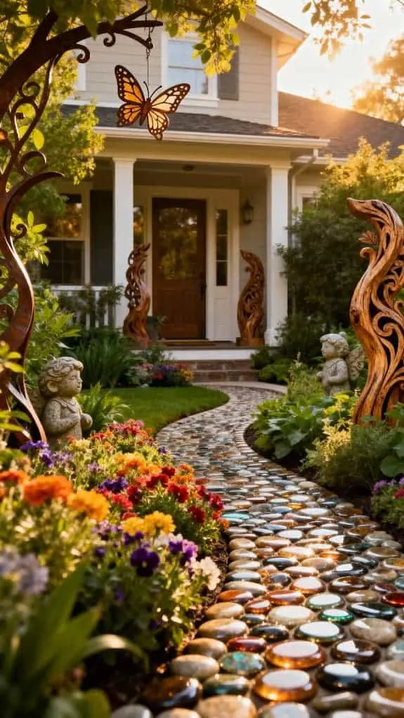 elegant outdoor art sculptures