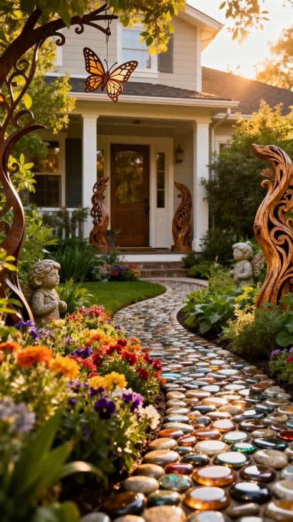 elegant outdoor art sculptures