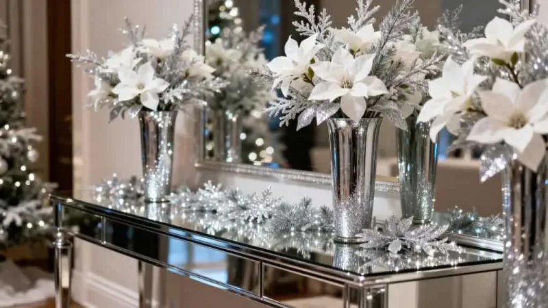 elegant winter flower display
