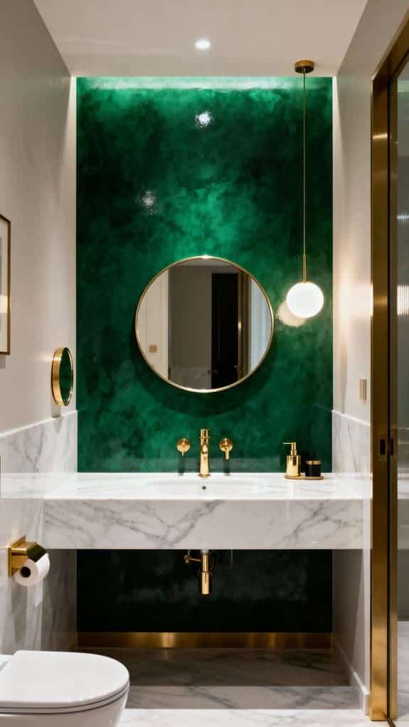 emerald green marble elegance