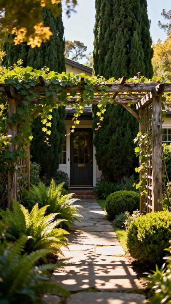 evergreen hedges enhance gardens