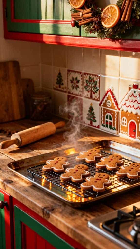 festive baking holiday setup
