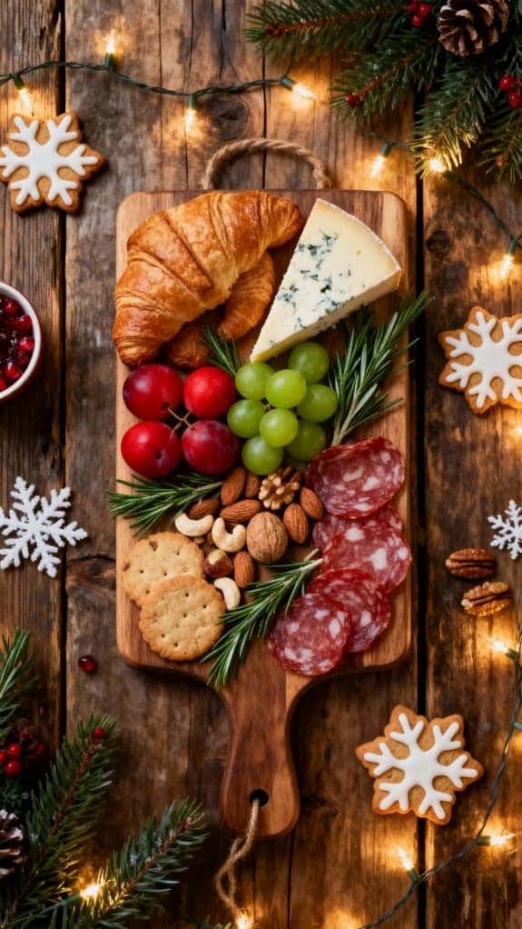 festive breakfast charcuterie board