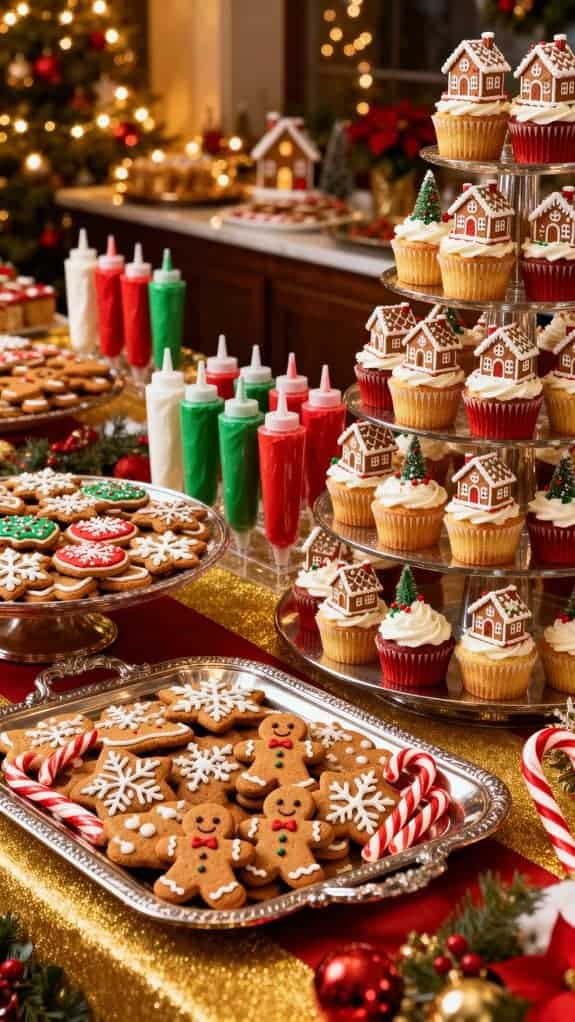 festive cookie decorating buffet