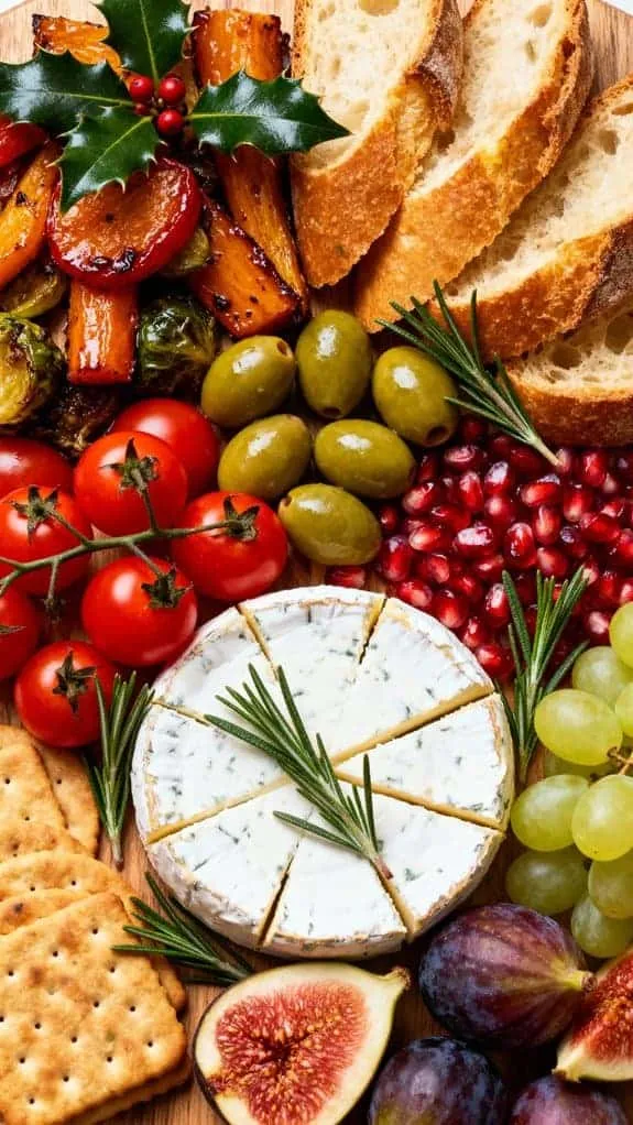 festive plant based charcuterie board