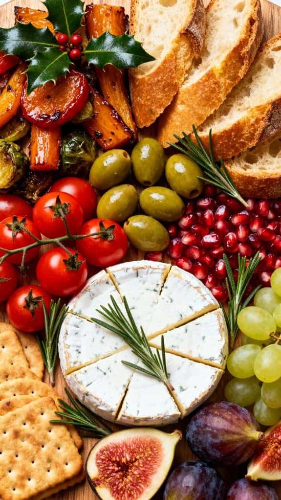 festive plant based charcuterie board