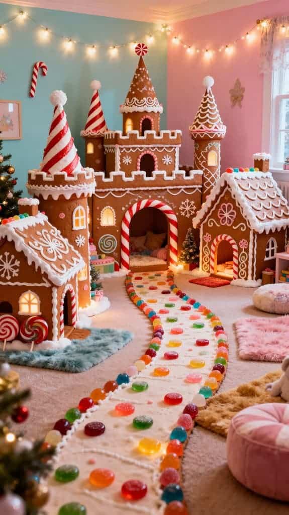 gingerbread castle village playroom