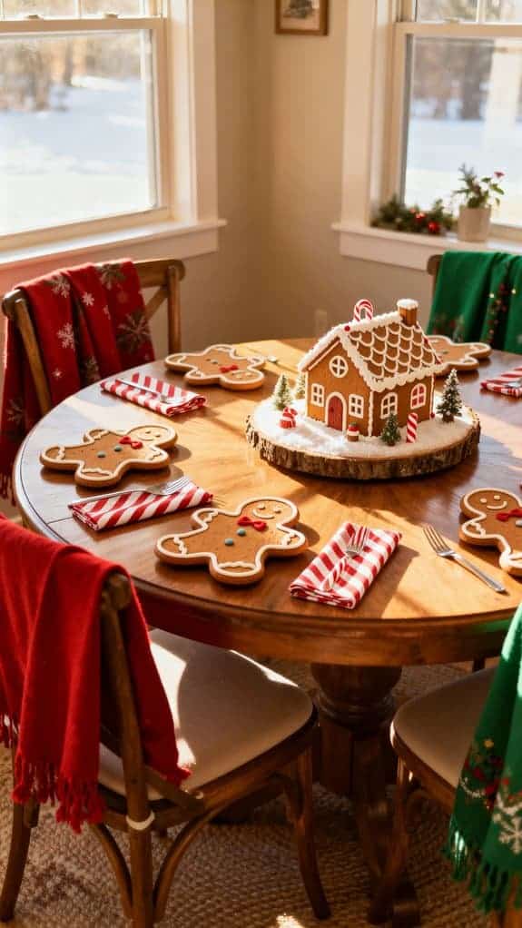 gingerbread themed festive decor