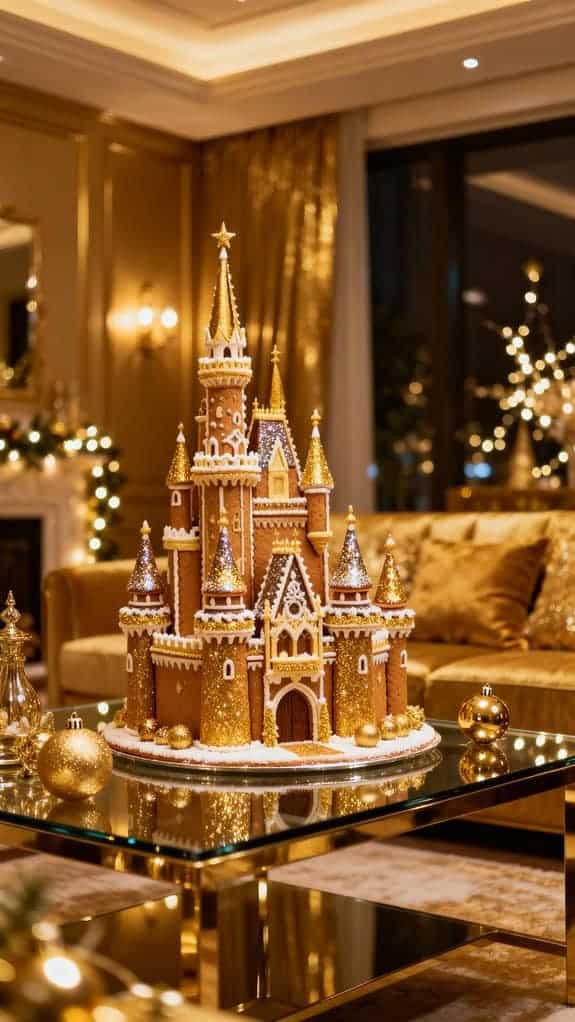glamorous festive gold decor
