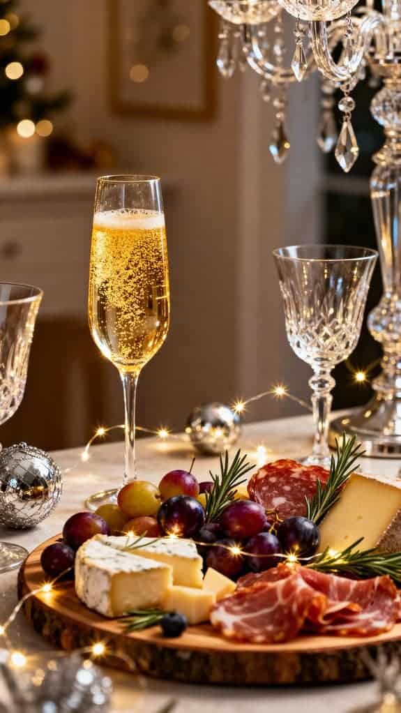 glamorous holiday party setup