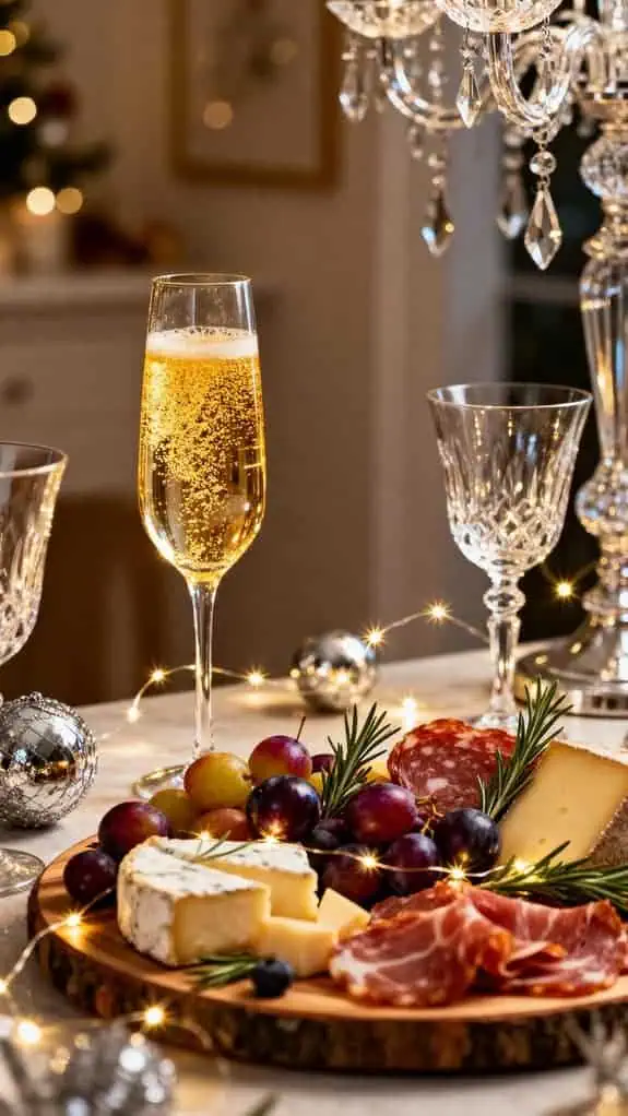 glamorous holiday party setup