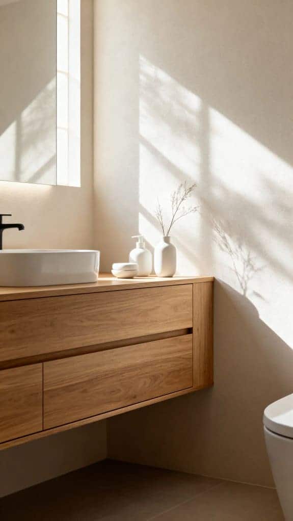 japandi minimalist bathroom design