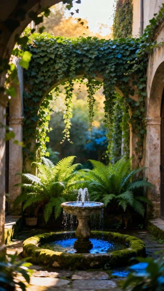 lush courtyard tranquil oasis