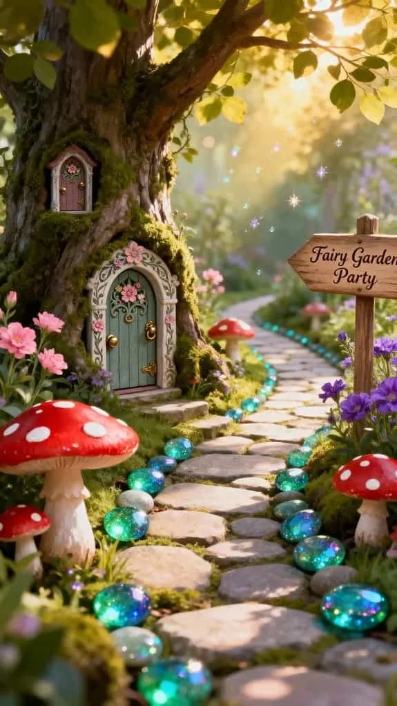 magical fairy garden pathway