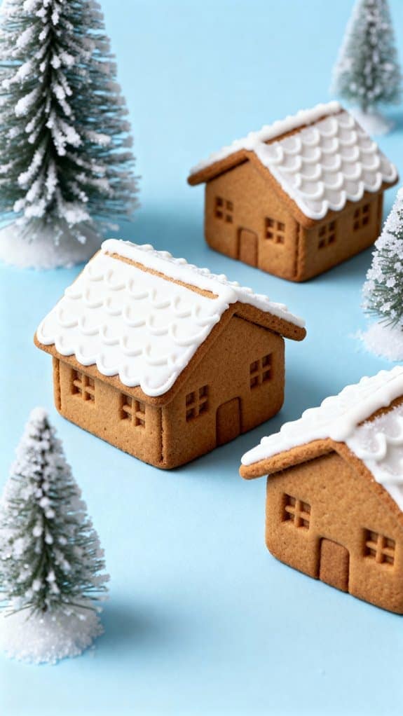 minimalist nordic gingerbread houses