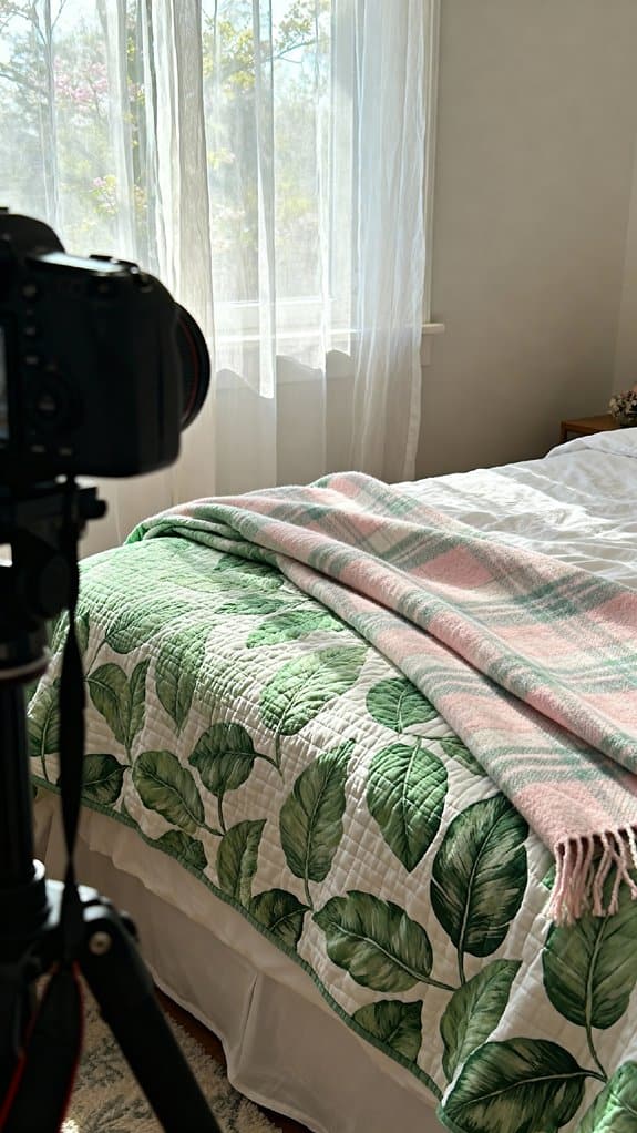 nature inspired calming bedding