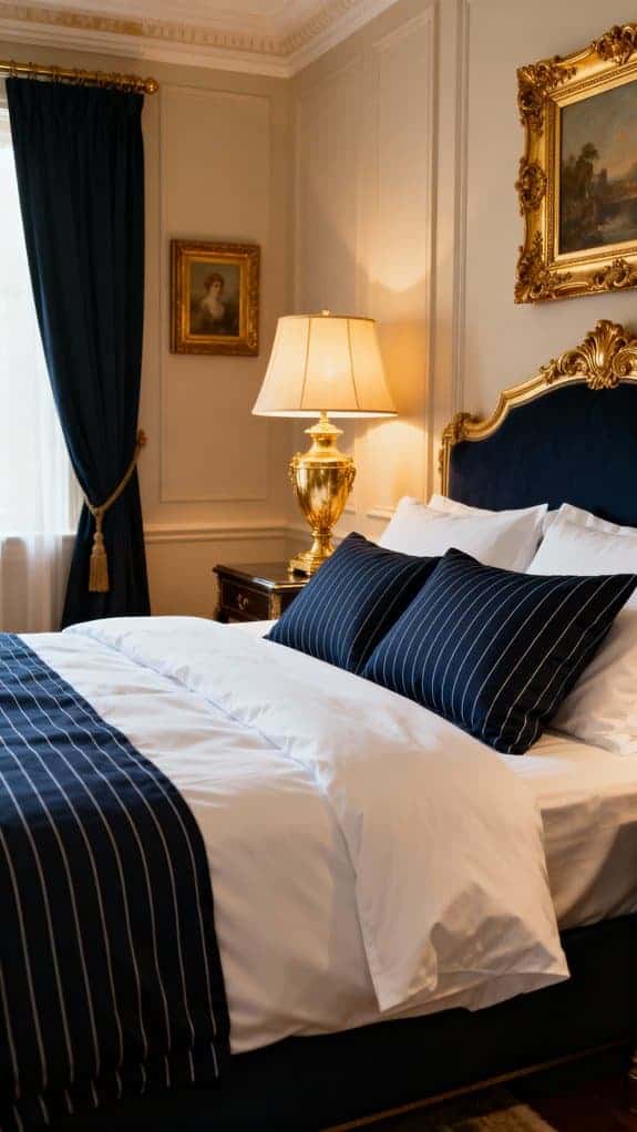 navy and gold elegance