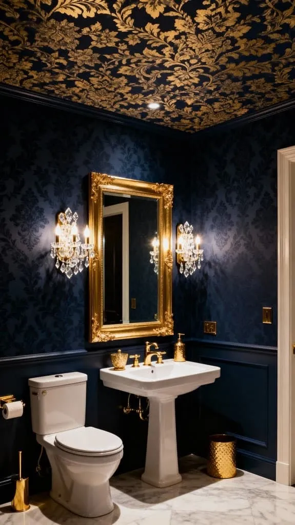 navy and gold elegance