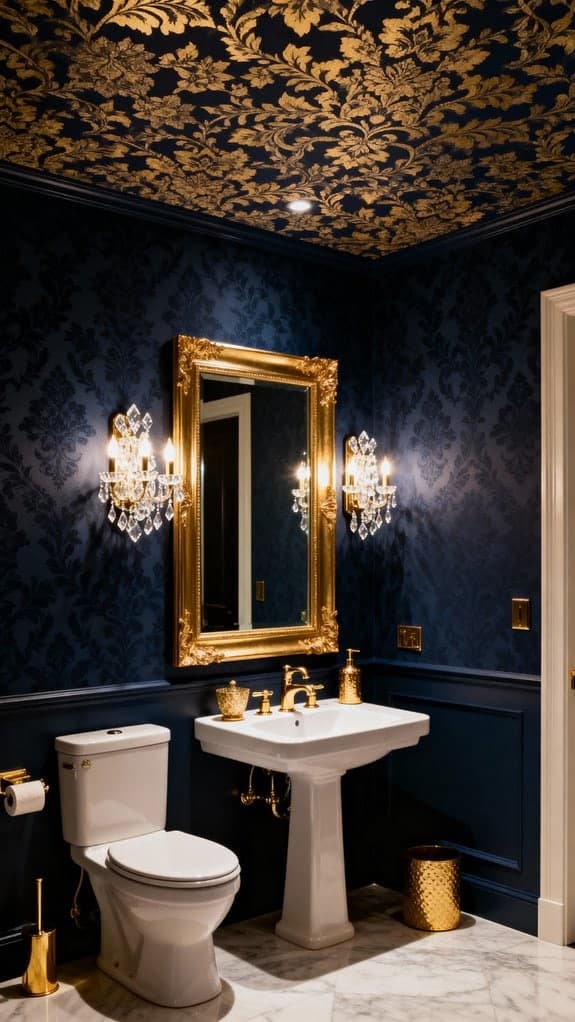 navy and gold elegance