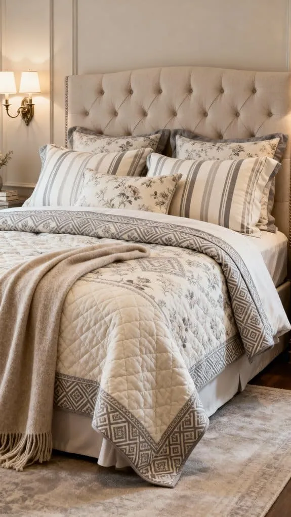 neutral chic textured bedding