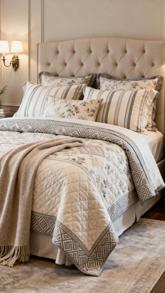 neutral chic textured bedding