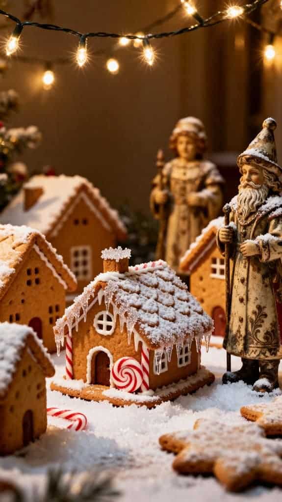 nostalgic vintage christmas village