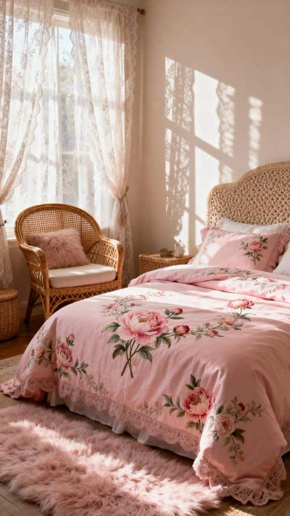 pastel vintage bedroom decor