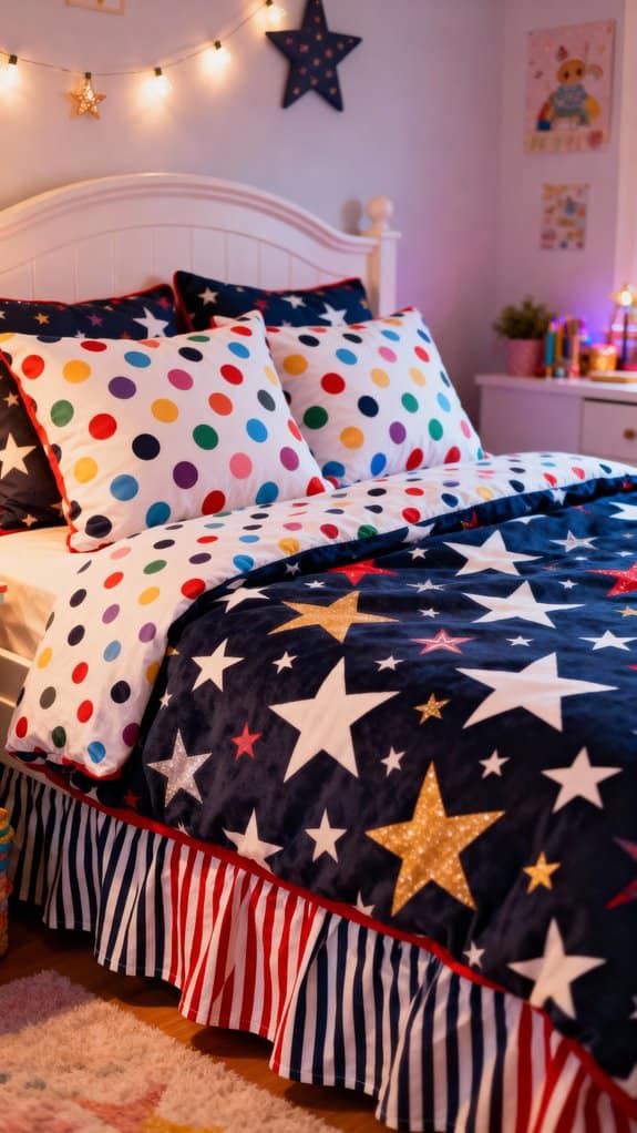 playful patterned teen retreat