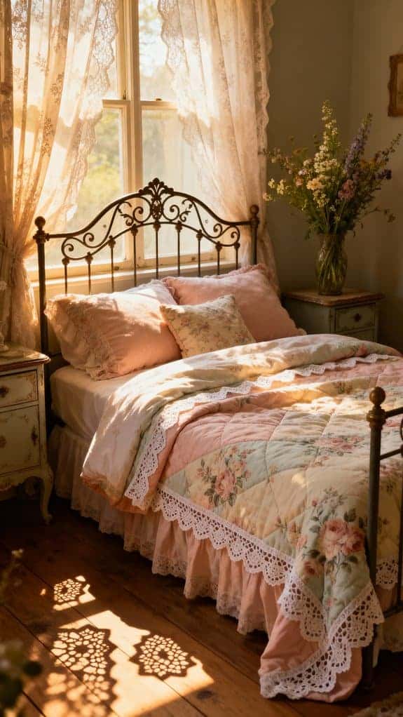 romantic vintage floral retreat
