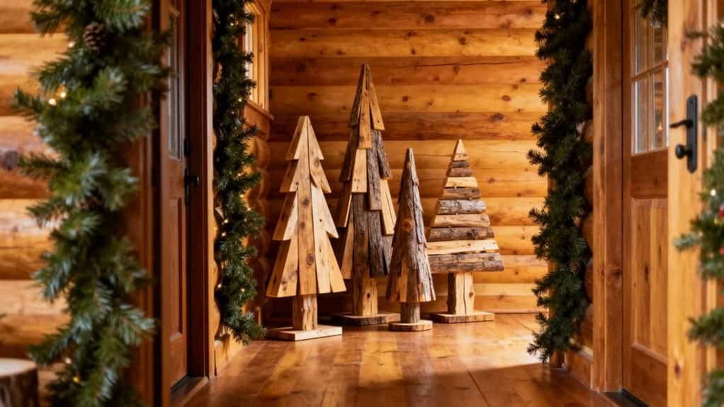 rustic holiday cabin entrance