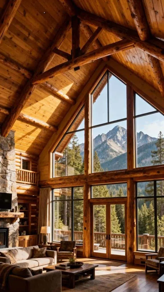 rustic mountain retreat ambiance
