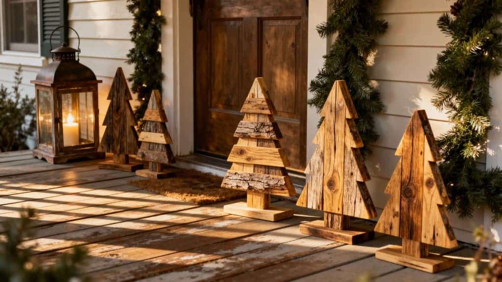 rustic porch winter decor