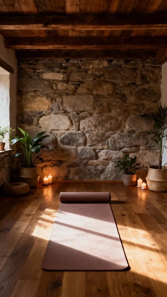 rustic tranquility for yoga