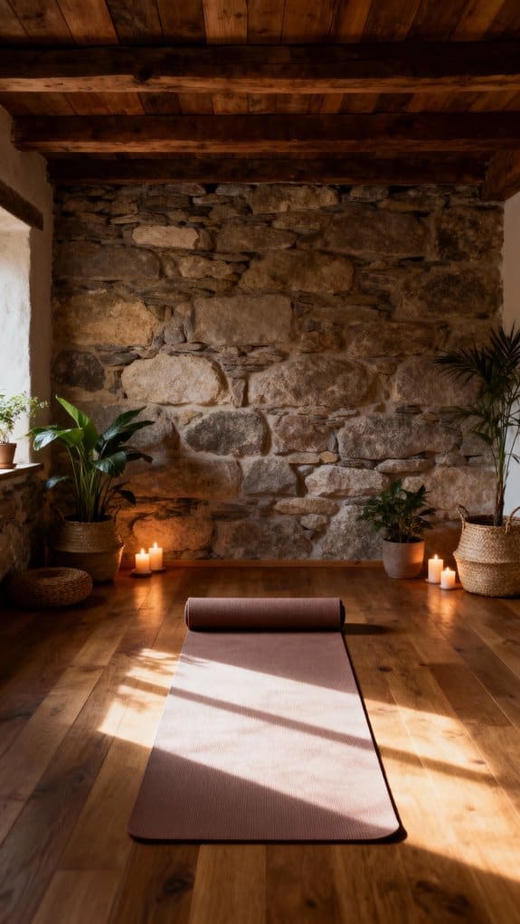 rustic tranquility for yoga