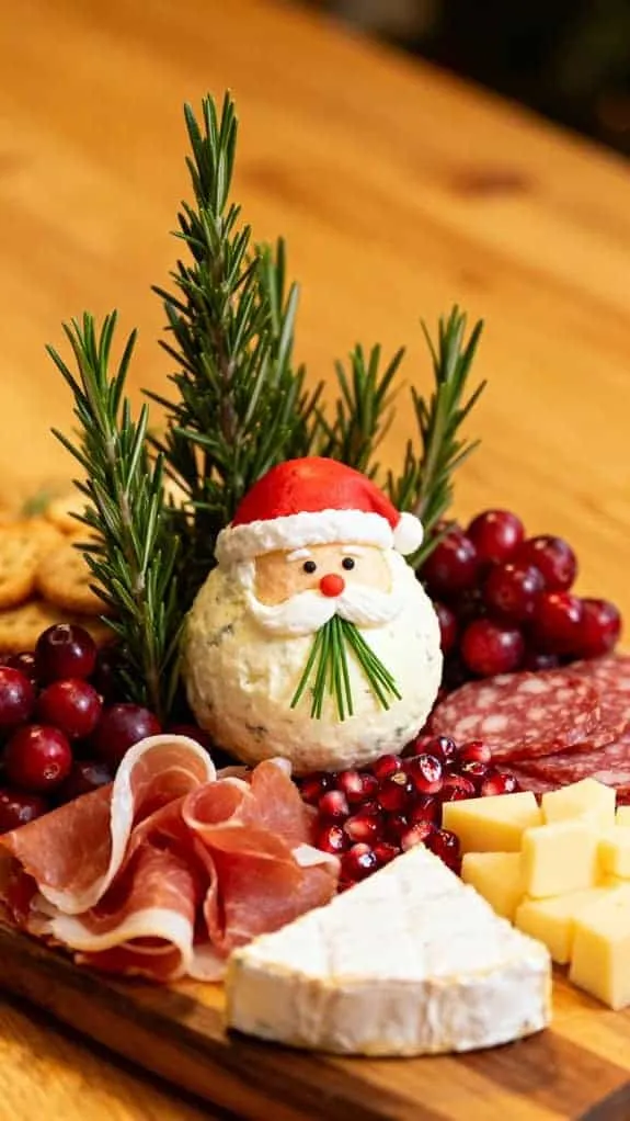 santa s festive snack board