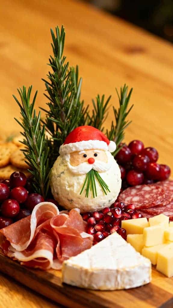 santa s festive snack board