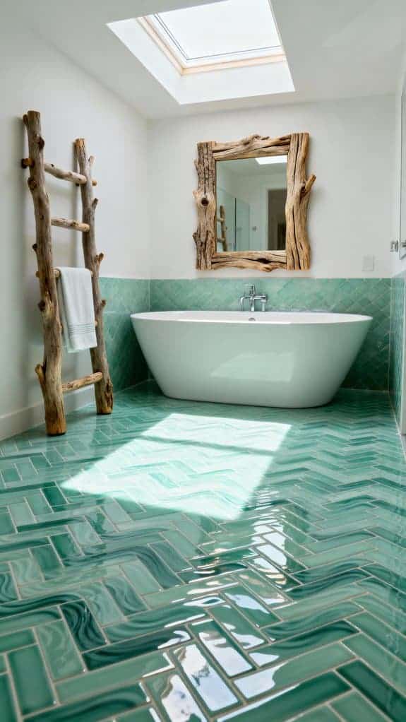 seafoam green coastal retreat