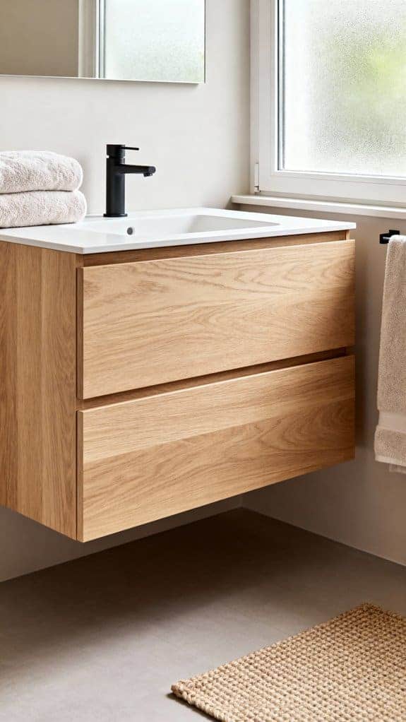 serene minimalist bathroom design