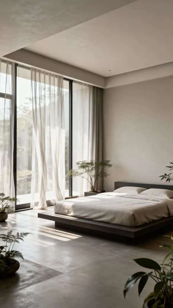 serene minimalist zen bedroom