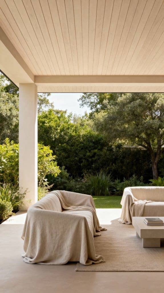 serene scandinavian patio design