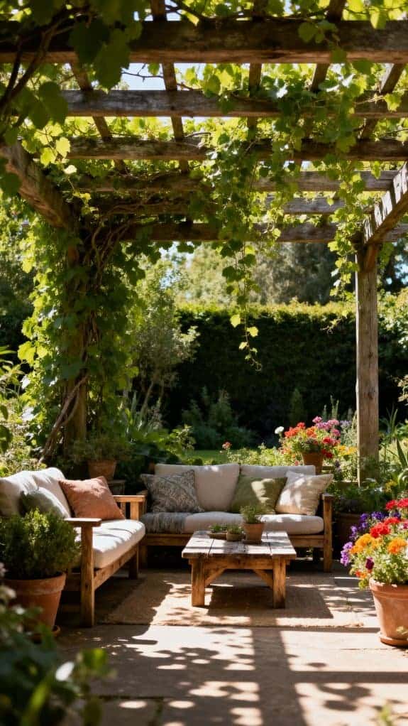 shaded garden retreat oasis