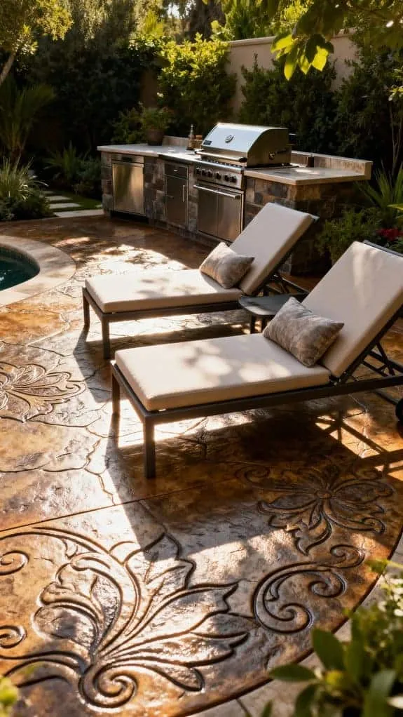 stylish outdoor entertaining space