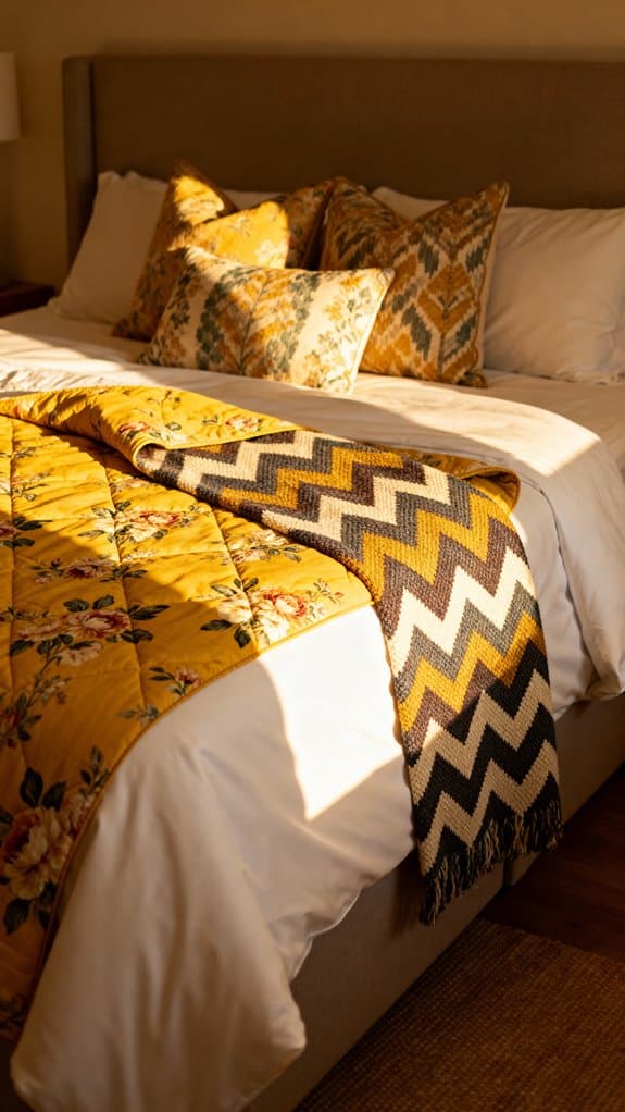 sunny floral guest room